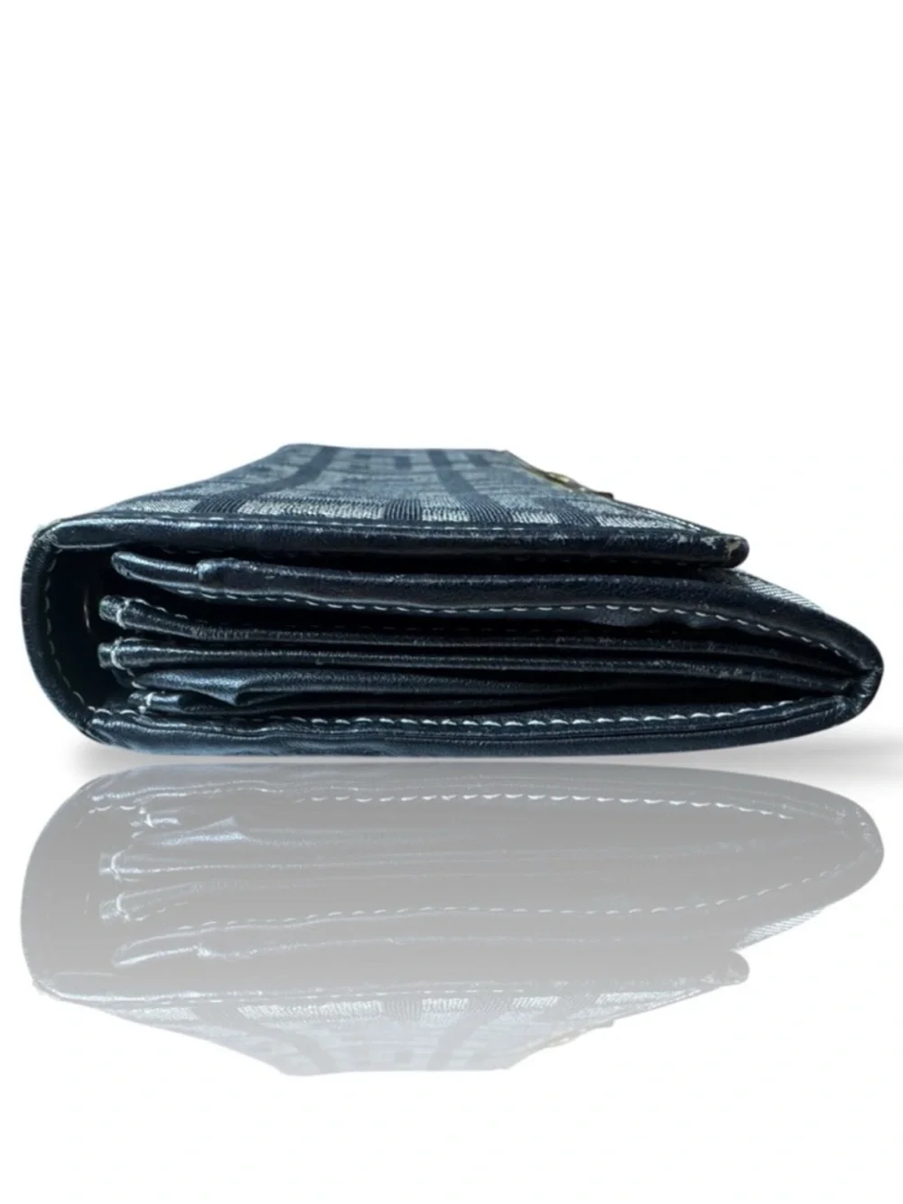 Givenchy Black & Beige Geometric Logo Continental Wallet